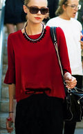 1/2 Bell Sleeves Pure Color Fashion Slim Blouse - Oh Yours Fashion - 2