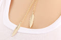 Simple Leaf Pendant Necklace For Women - Oh Yours Fashion - 2