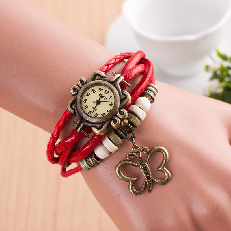 Hollow Out Butterfly Multilayer Watch - Oh Yours Fashion - 4