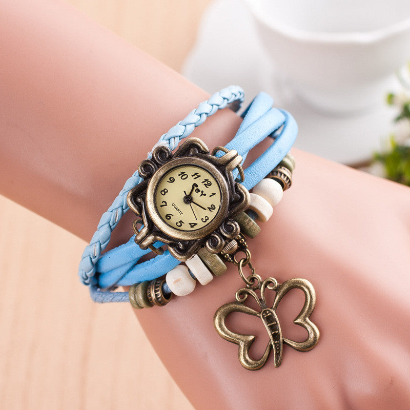 Hollow Out Butterfly Multilayer Watch - Oh Yours Fashion - 1