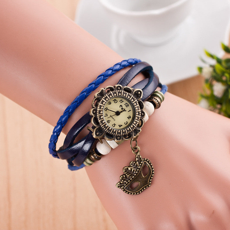 Retro Mask Handmade Woven Bracelet Watch - Oh Yours Fashion - 1