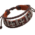 Fashoin Cross Beaded Leather Bracelet - Oh Yours Fashion - 1