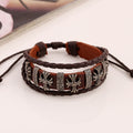 Fashoin Cross Beaded Leather Bracelet - Oh Yours Fashion - 2