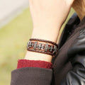 Fashoin Cross Beaded Leather Bracelet - Oh Yours Fashion - 3