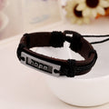 HOPE Woven Leather Bracelet - Oh Yours Fashion - 2