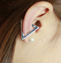 Exaggerate Triangle Ear Clip Earrings - Oh Yours Fashion - 3