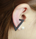 Exaggerate Triangle Ear Clip Earrings - Oh Yours Fashion - 4