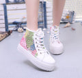 Sweet Sponge Thick Bottom Hollow Lace Sneakers - Oh Yours Fashion - 4