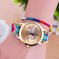 Hand-woven Elephant Rope Bracelet Watch - Oh Yours Fashion - 4