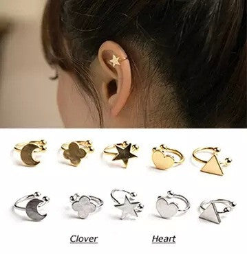 Fashion Cute Star Heart Ear Bones Clip - Oh Yours Fashion - 1