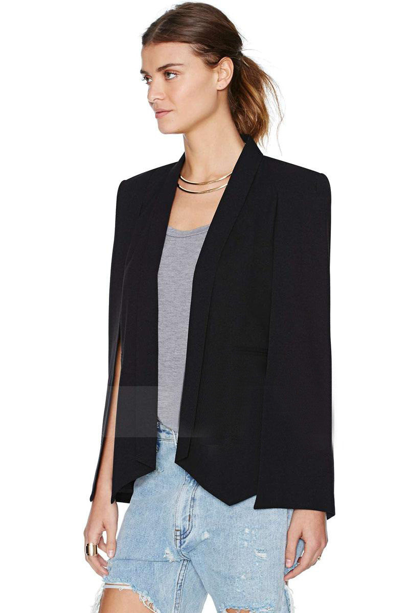 Split Sleeves Cape Suit Blazer Coat - Oh Yours Fashion - 2