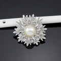 Beautiful Alloy Pearl Flower Brooch - Oh Yours Fashion - 2