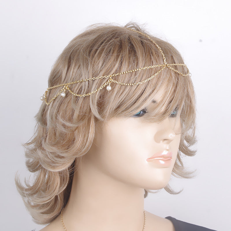 Bohemian Waves Tassel Pearl Hair Accessories - Oh Yours Fashion - 2