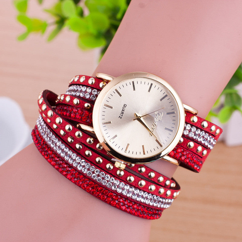 Personality Rivet Strap Bracelet Watch - Oh Yours Fashion - 1