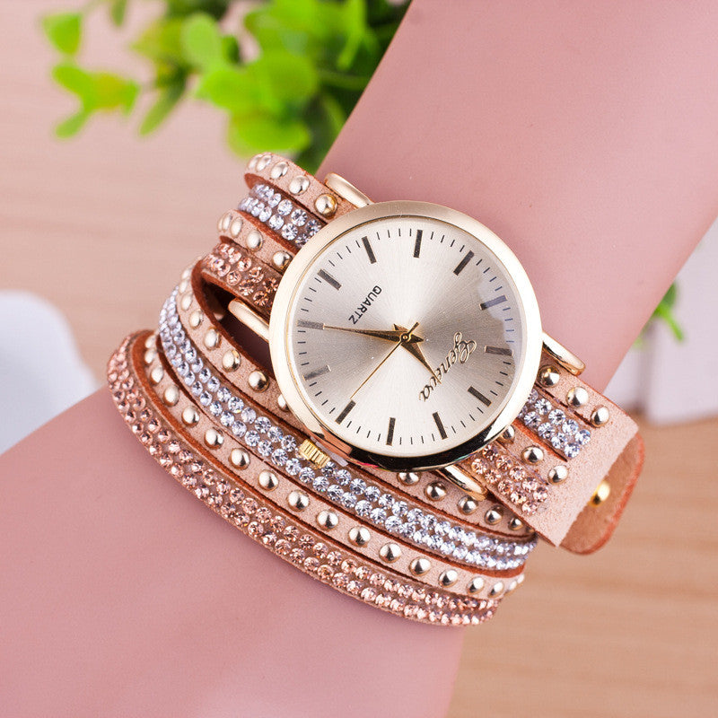 Personality Rivet Strap Bracelet Watch - Oh Yours Fashion - 6