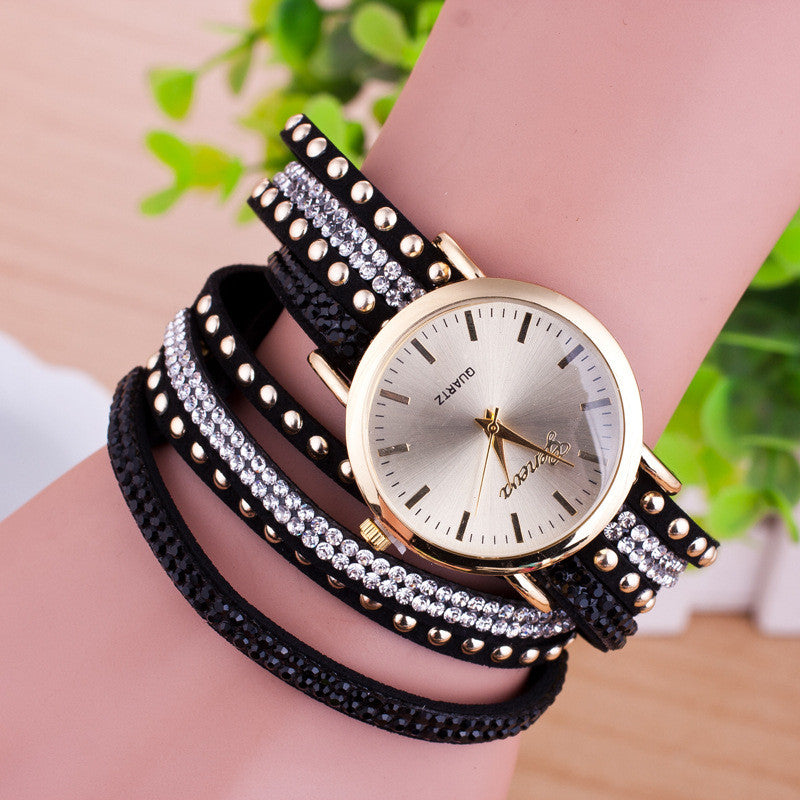 Personality Rivet Strap Bracelet Watch - Oh Yours Fashion - 4