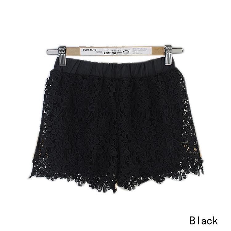 Lace Elastic High Waist Sport Hot Shorts - OhYoursFashion - 5