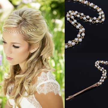 Beautiful Pearl Beaded Handmade Hair Accessories - Oh Yours Fashion - 1