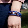 Hand-woven Multicolor Beaded Leather Bracelet - Oh Yours Fashion - 7