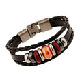 Hand-woven Multicolor Beaded Leather Bracelet - Oh Yours Fashion - 5