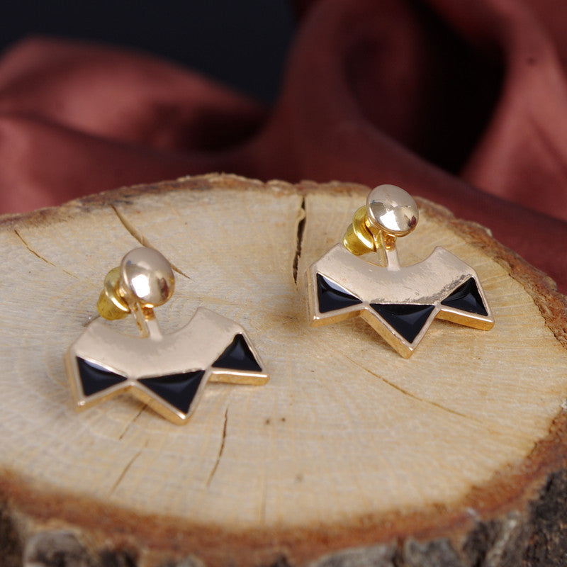 Retro Sector Geometry Triangle Earrings - Oh Yours Fashion - 2