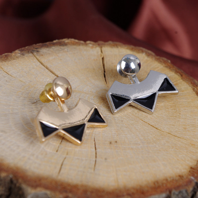 Retro Sector Geometry Triangle Earrings - Oh Yours Fashion - 3