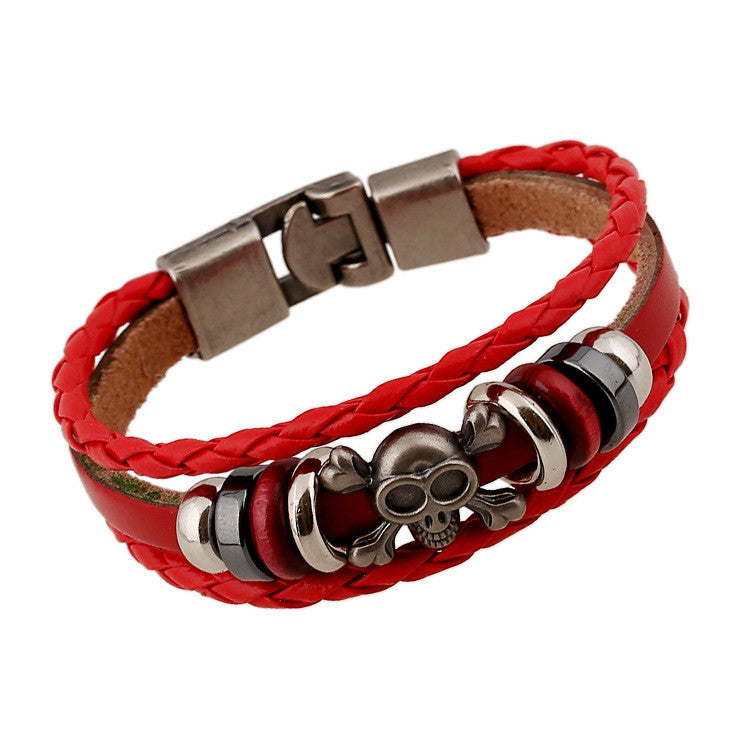 Hand-woven Multicolor Beaded Leather Bracelet - Oh Yours Fashion - 4