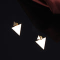 Street Fashion Asymmetric Geometric Triangle Earrings - Oh Yours Fashion - 2