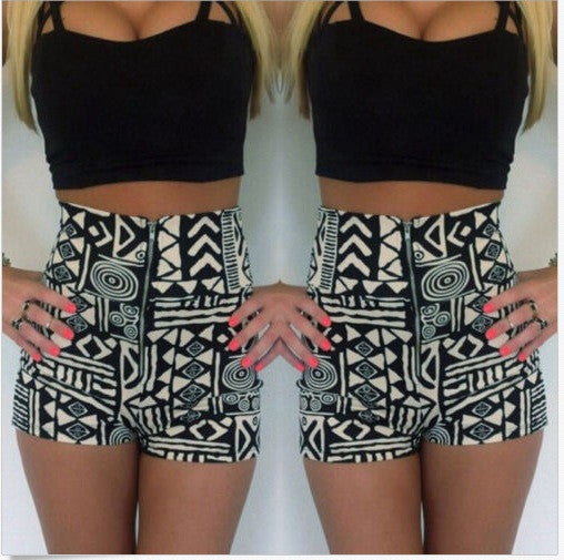 Strap Crop Top Flower Print Shorts Two Pieces Set - Oh Yours Fashion - 1