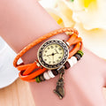 Retro Owl Pendant Woven Bracelet Watch - Oh Yours Fashion - 7