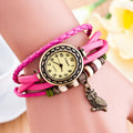 Retro Owl Pendant Woven Bracelet Watch - Oh Yours Fashion - 9