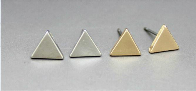Triangle Geometry Stereo Stud Earrings - Oh Yours Fashion - 3