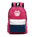 Contrast Color Canvas Letter Print School Backpack - Oh Yours Fashion - 3