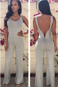 Backless Empire Irregular Bell-bottoms Long Jumpsuit - O Yours Fashion - 2