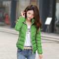 Patchwork Short Slim Fashion Hooded Down Coat - Oh Yours Fashion - 6