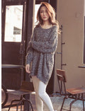 Long Pullover Loose Solid Color Knit Sweater - Oh Yours Fashion - 2