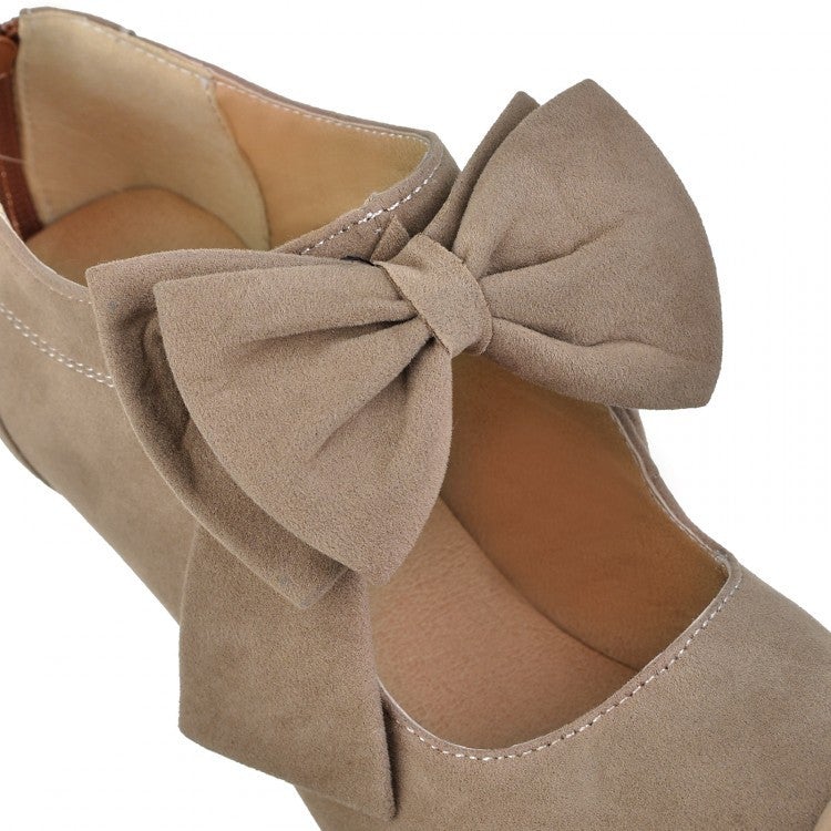 Cute Black Bow knot High Heels Fashion Shoes - OhYoursFashion - 11