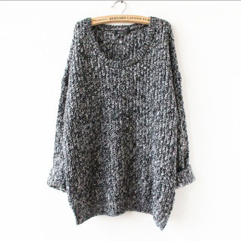 Long Pullover Loose Solid Color Knit Sweater - Oh Yours Fashion - 5