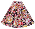 3D Flower Print Flare Ruffled Middle Skirt - OhYoursFashion - 9