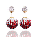 Crystal Double Shambhala Ball Earring - Oh Yours Fashion - 6