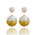 Crystal Double Shambhala Ball Earring - Oh Yours Fashion - 14