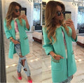 Candy Colors Scoop 9/10 Sleeves Long Loose Coat - Oh Yours Fashion - 1