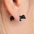 3D Cute Dog Through Single Earring - Oh Yours Fashion - 1