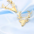 Golden Antlers Elk Christmas Brooch - Oh Yours Fashion - 3