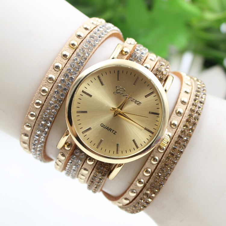 Korean Style Rivet Strap Casual Watch - Oh Yours Fashion - 1
