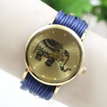 Elephant Print Multilayer Leather Watch - Oh Yours Fashion - 6