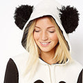 Panda Print Contrast Color Hooded Cute Sweatshirt - Oh Yours Fashion - 4