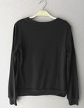 Letter Print Scoop Long Sleeves Sweatshirt Blouse - Oh Yours Fashion - 5