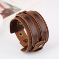 Fashion Wide Strap Leather Bracelet - Oh Yours Fashion - 2