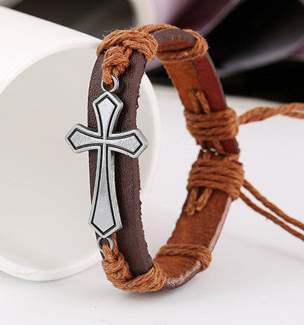 Personality Cross Woven Bracelet - Oh Yours Fashion - 4